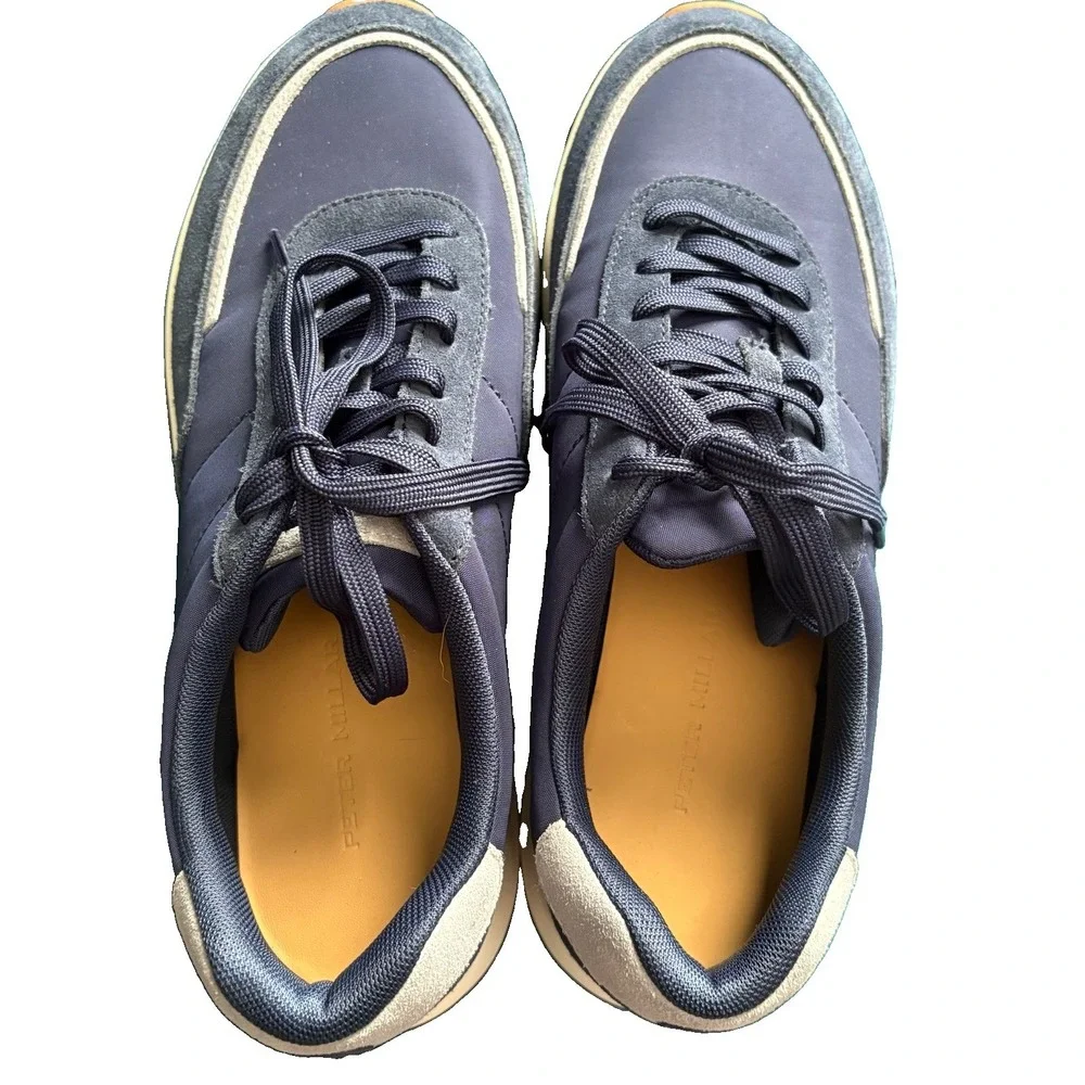 New Peter Millar Journeyman Tennis Shoes Sneaker MF25EF31 US 12 Navy Blue Gray